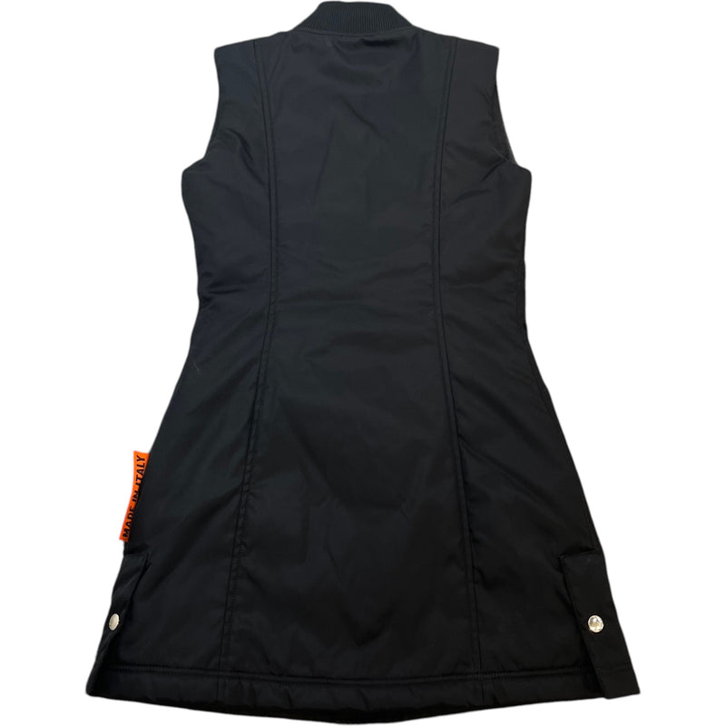 Women's Cargo Zipped Minidress Dress Black Size XXS / UK 4