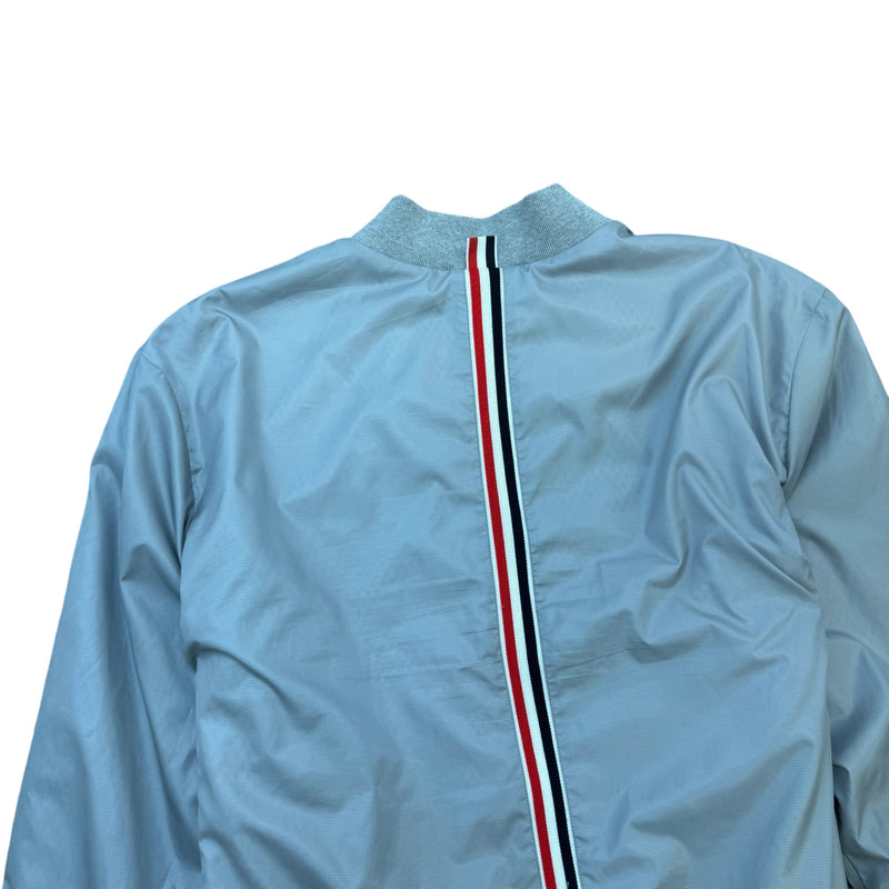 Men's Stripe Bomber Jacket Grey Size L