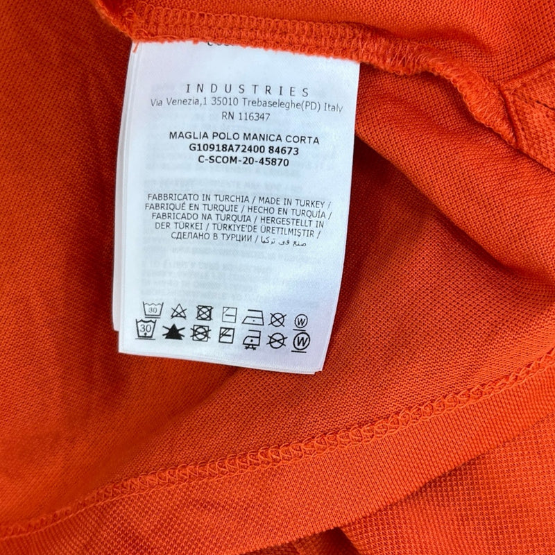 Men's Maglia Polo Shirt Orange Size XL