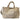 Women's Logo Print Handbag Beige