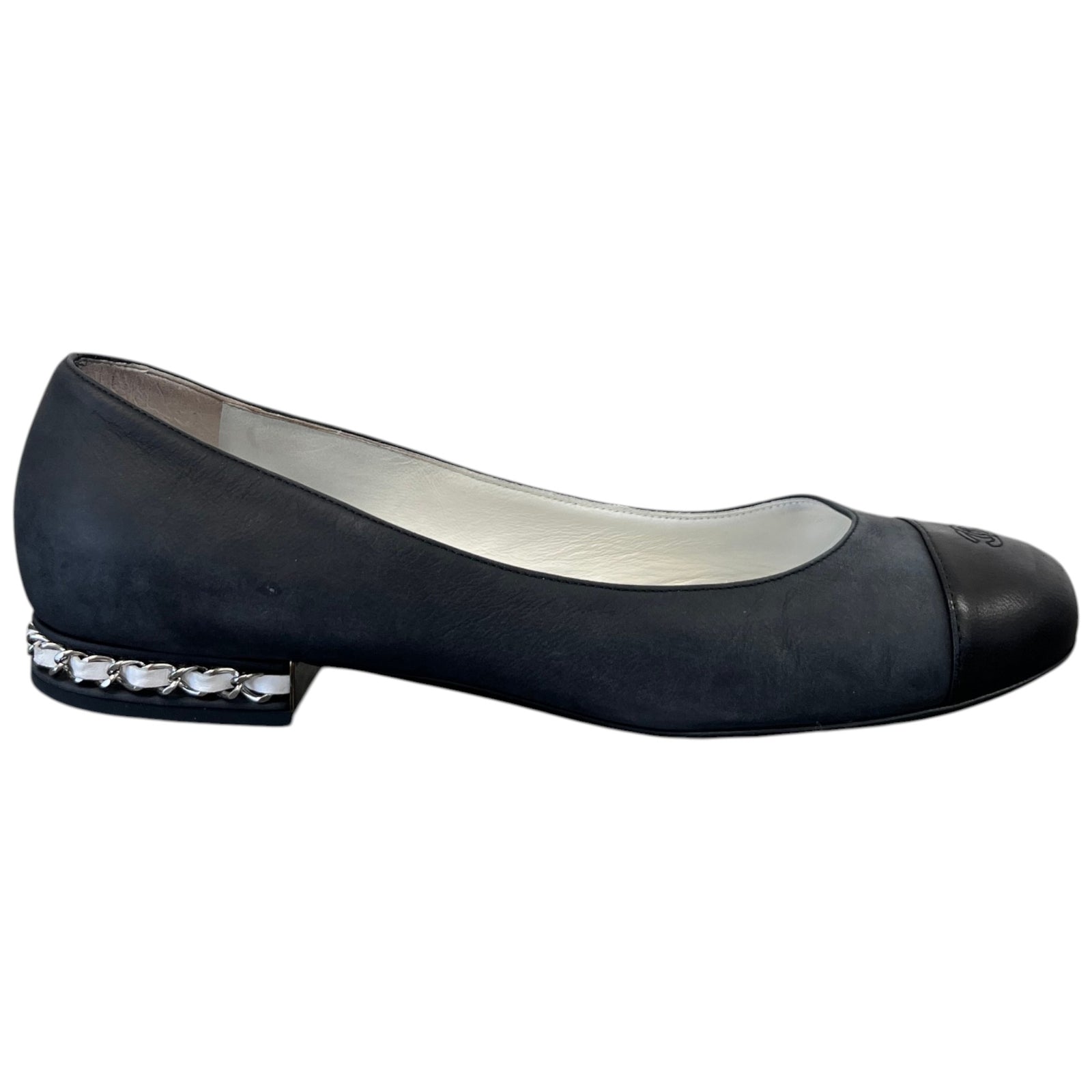Women's Cap Toe Ballet Flat Mules Black Size EU 38 / UK 5 - Photo 1
