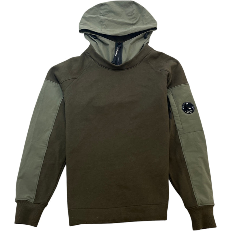 Men's Lens Detail Hoodie Khaki Size S