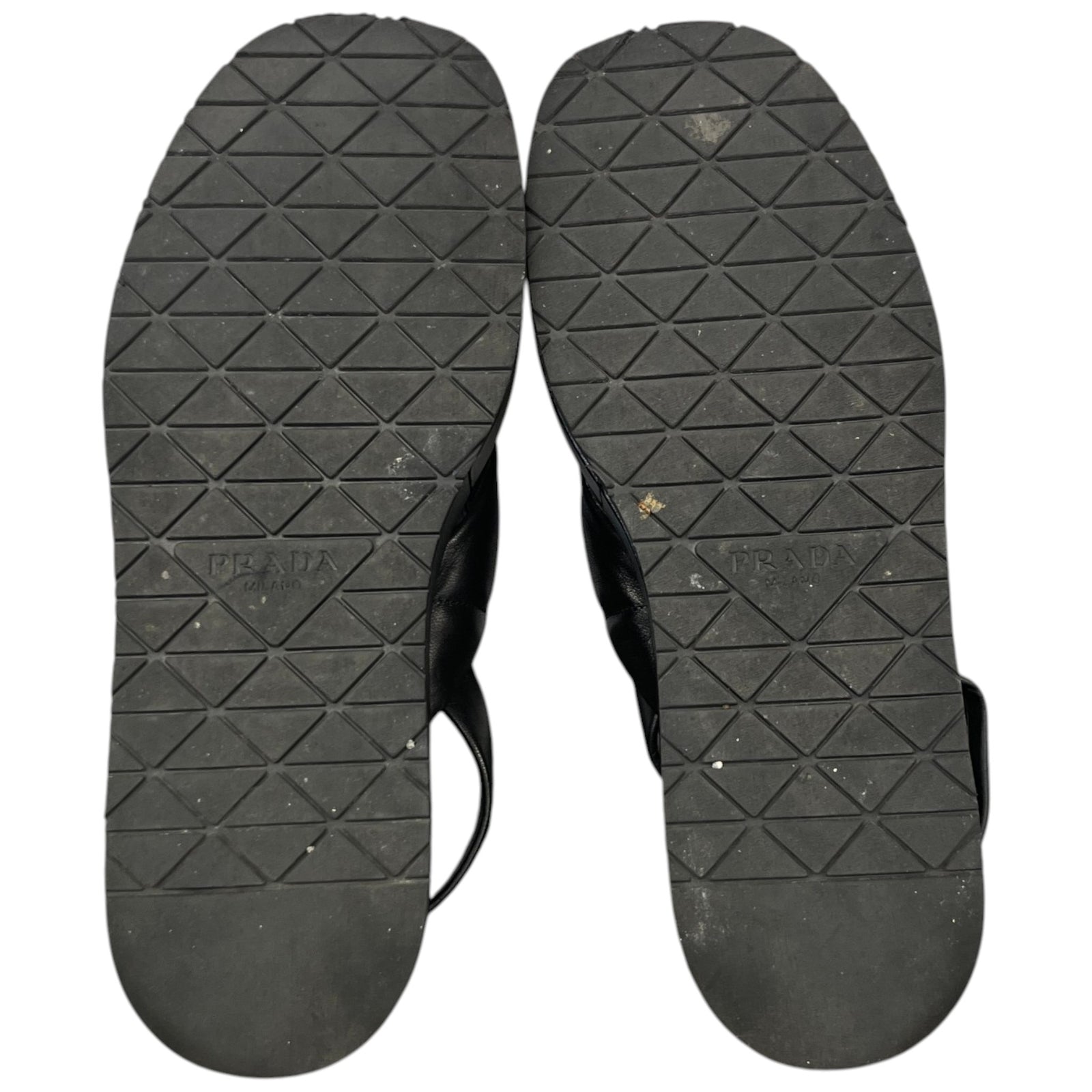 Women's Quilted Nappa Flatform Sandals Black Size EU 39 / UK 6 - Photo 10