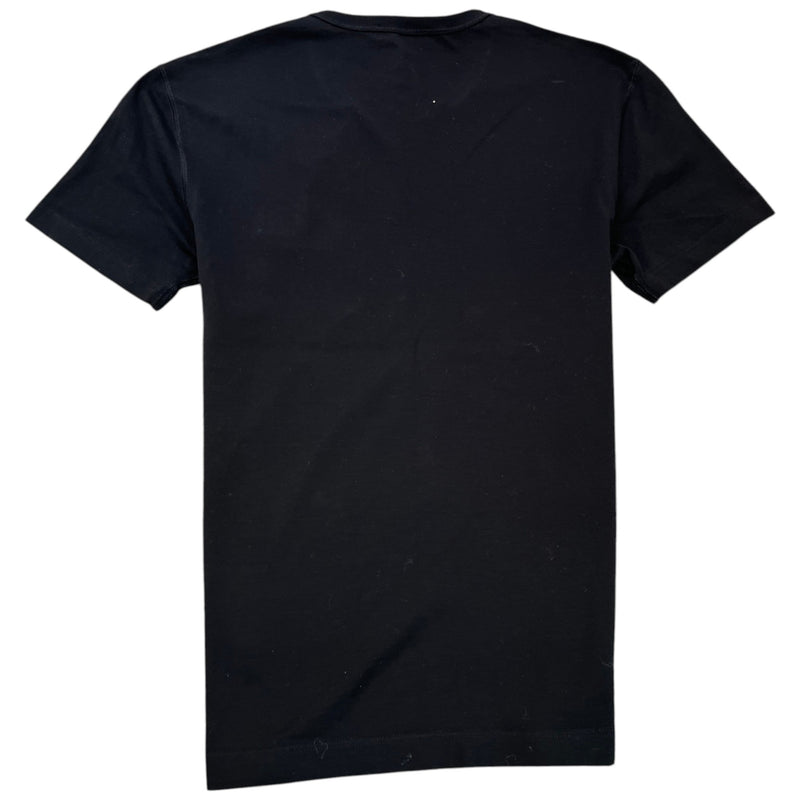 Men's Plaque Logo T-Shirt Black Size IT 44 / UK XS