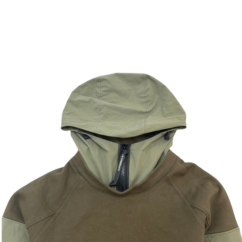 Men's Lens Detail Hoodie Khaki Size S