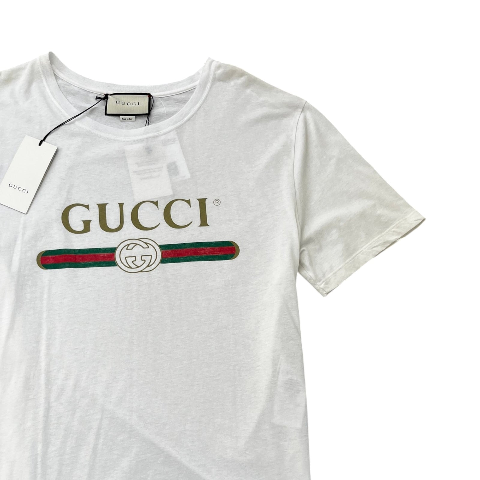 Men's Logo Print T-Shirt White Size XXL - Photo 5