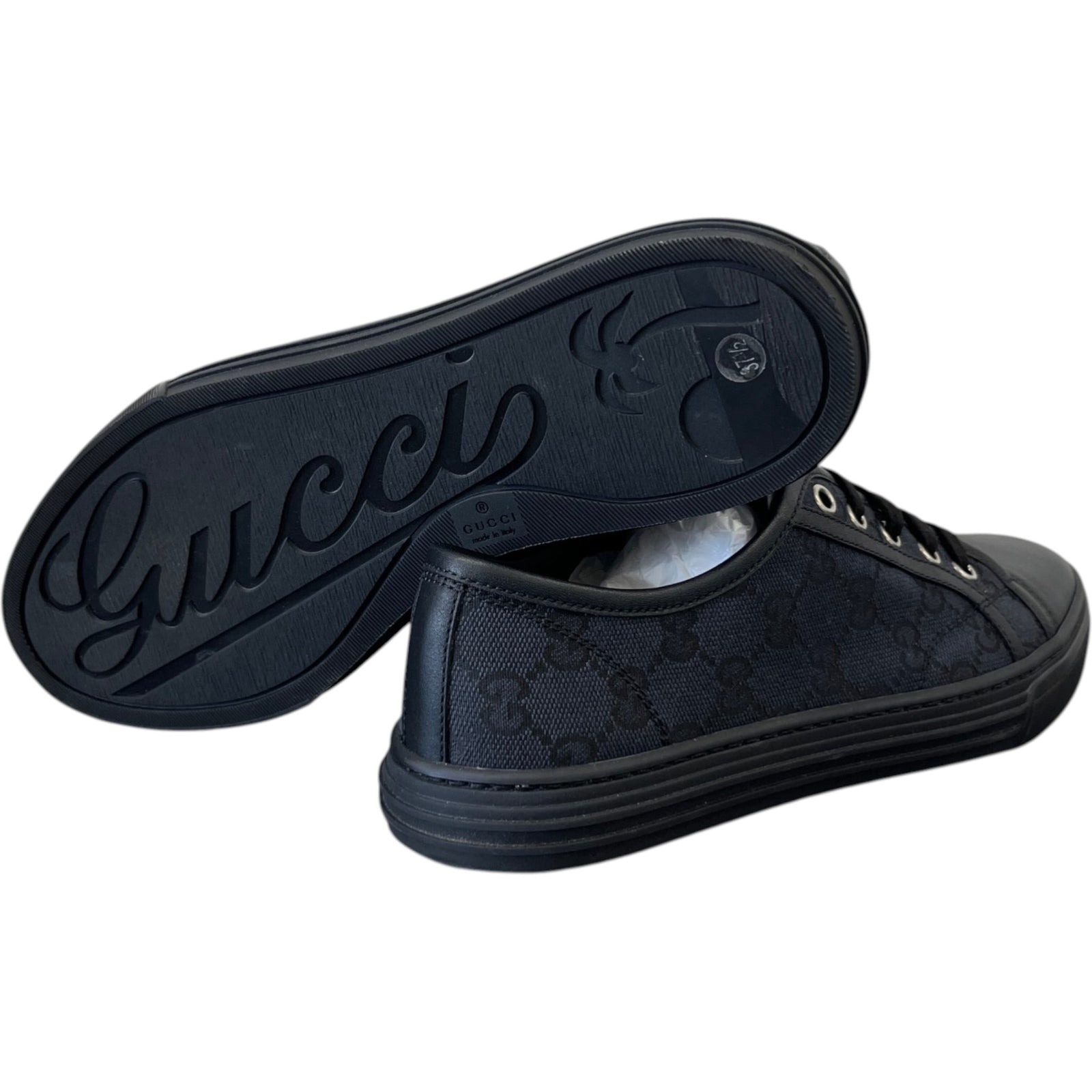 Women's Gg Supreme Low Trainers Black Size EU 37.5 / UK 4.5 - Photo 10