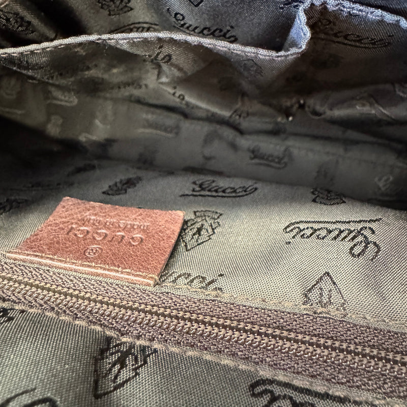 Women's Duchessa Crystal Coated Canvas Barrel Bag Brown