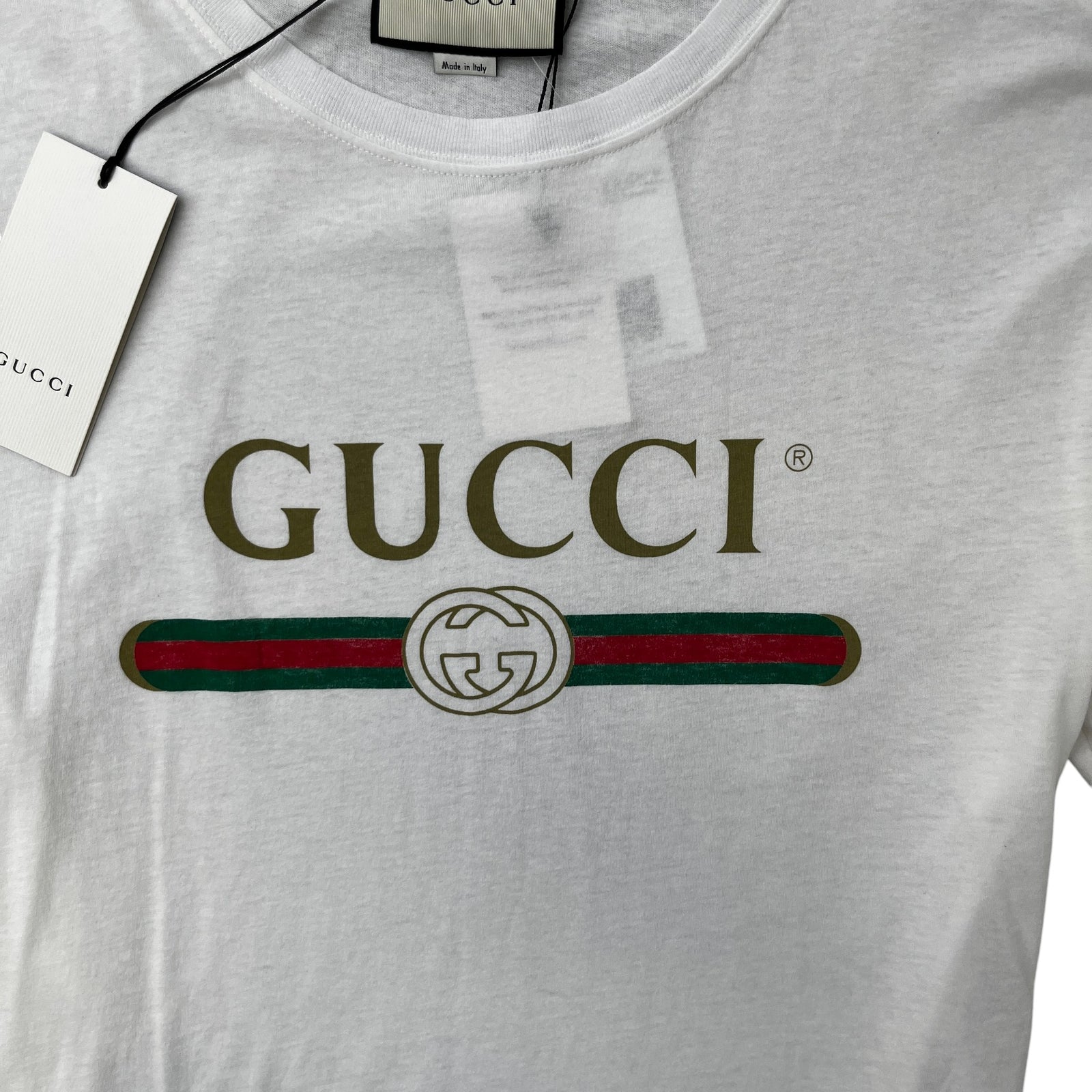 Men's Logo Print T-Shirt White Size XXL - Photo 6