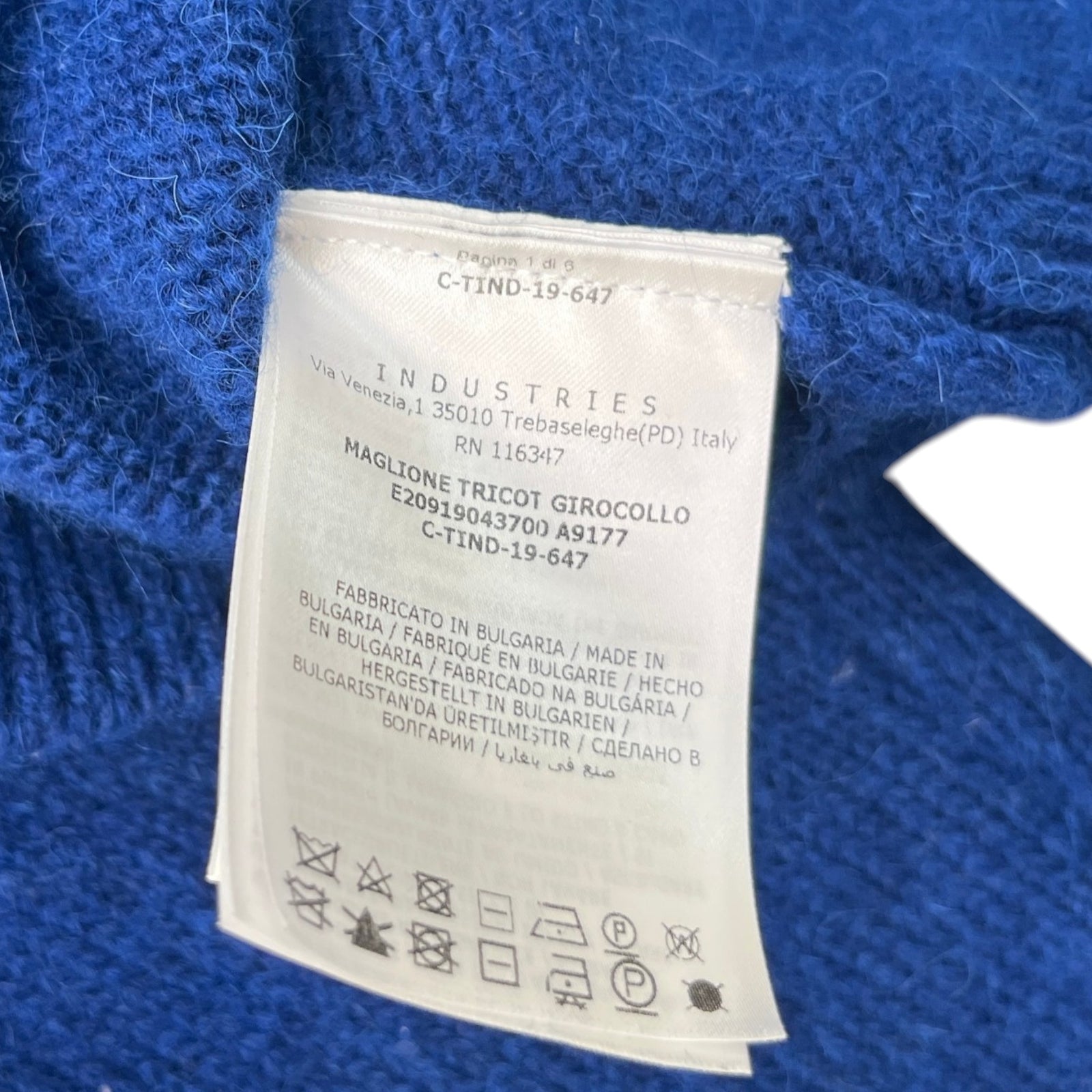 Men's Maglione Sweatshirt Blue Size XL - Photo 8