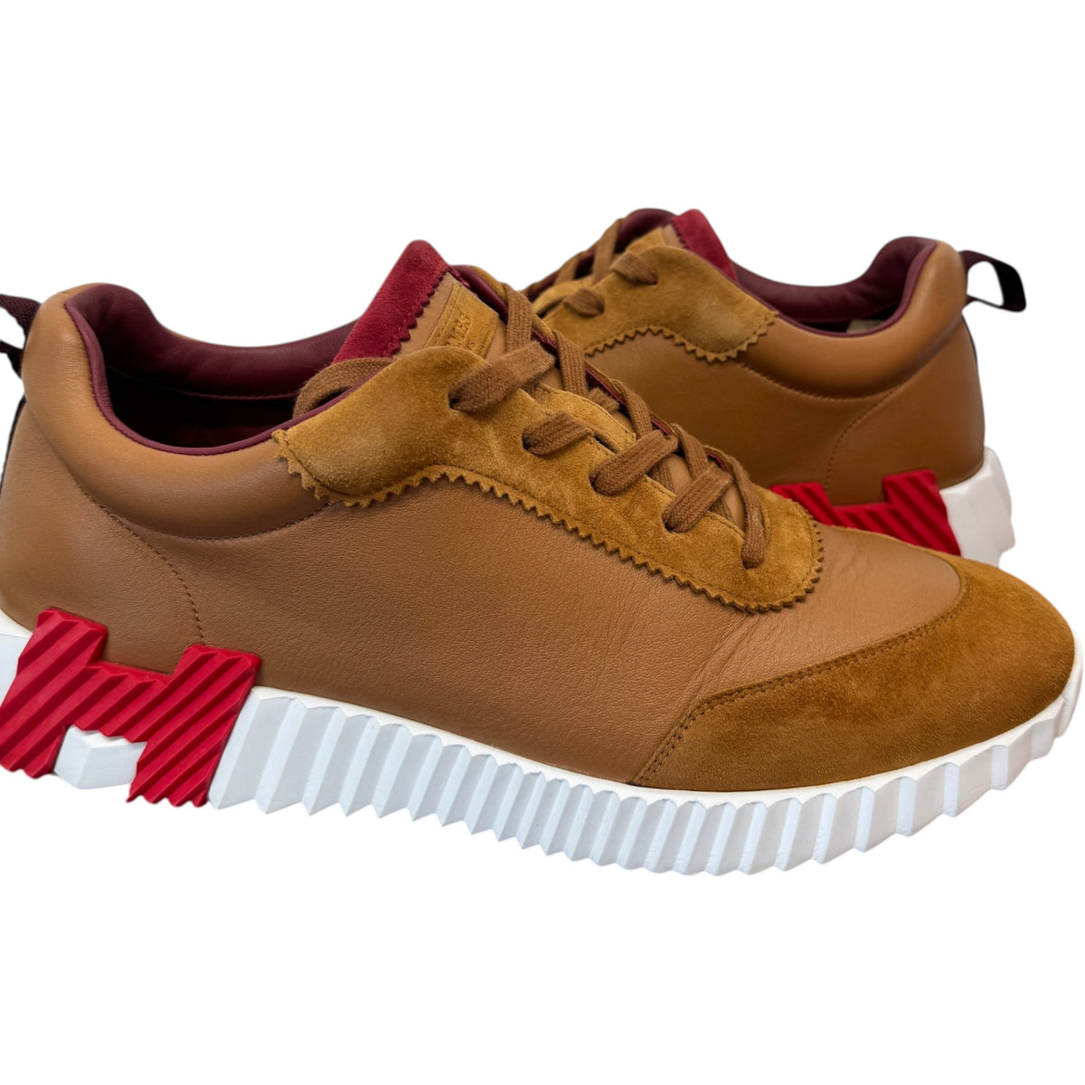 Men's Bouncing Low Trainers Brown Size UK 9 / EU 43 - Photo 3