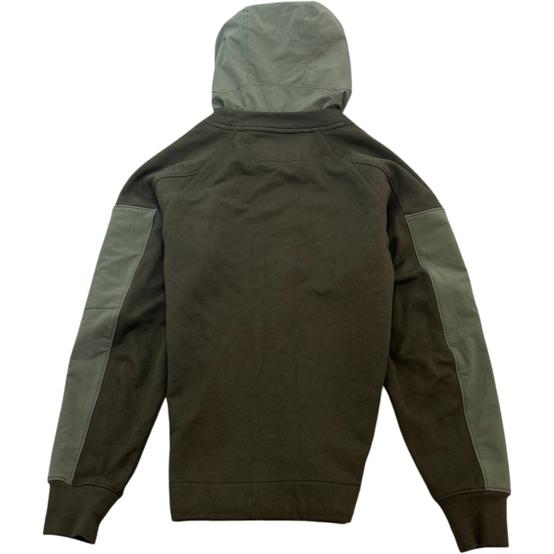 Men's Lens Detail Hoodie Khaki Size S