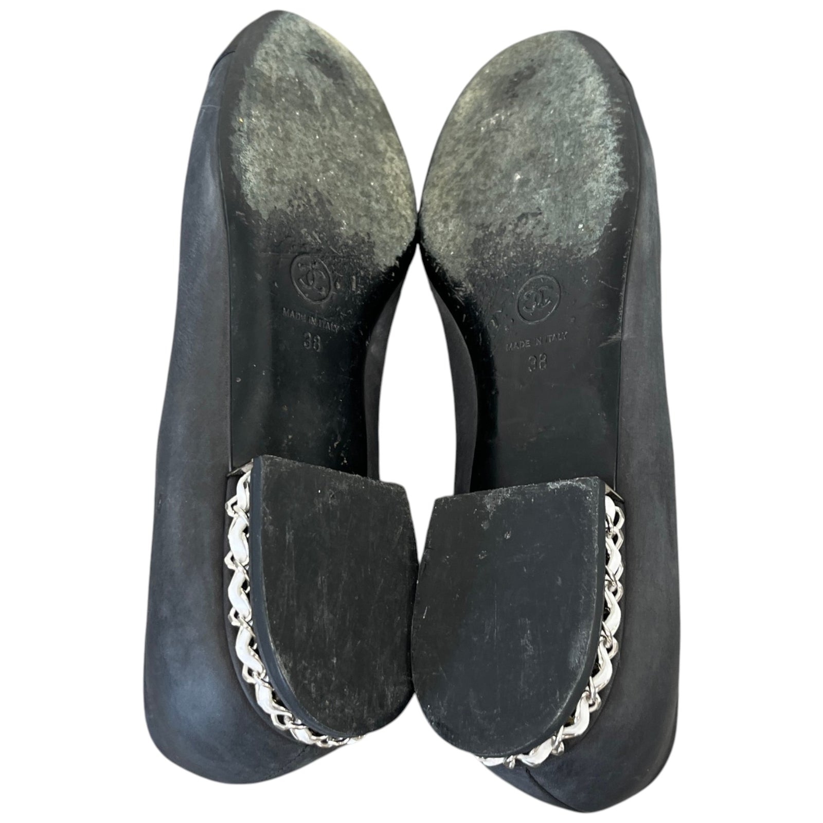 Women's Cap Toe Ballet Flat Mules Black Size EU 38 / UK 5 - Photo 11