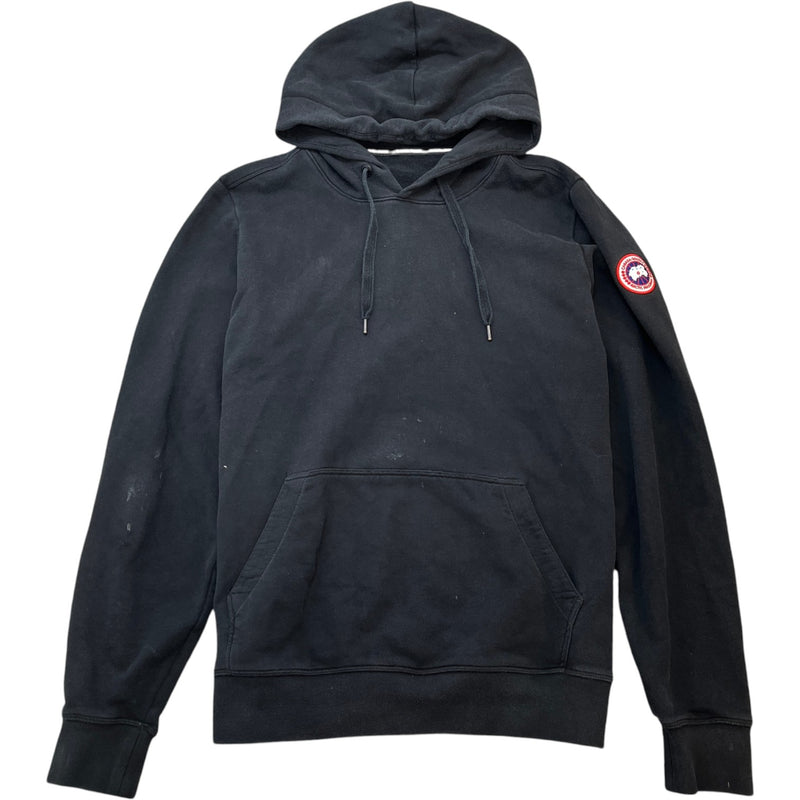 Men's Embroidered Logo Hoodie Black Size L