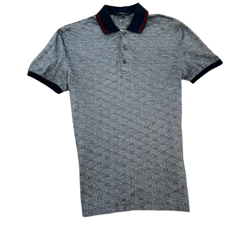 Men's GG Supreme Polo Shirt Navy Size M