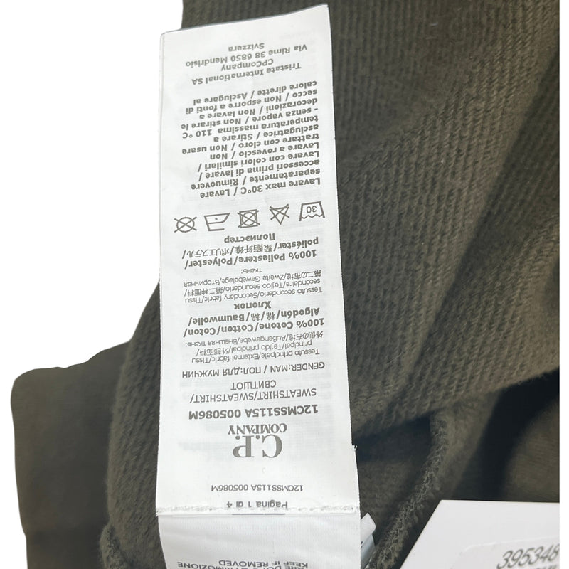 Men's Lens Detail Hoodie Khaki Size S