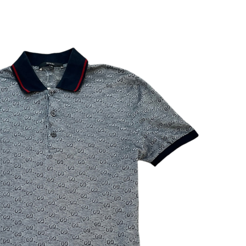 Men's GG Supreme Polo Shirt Navy Size M