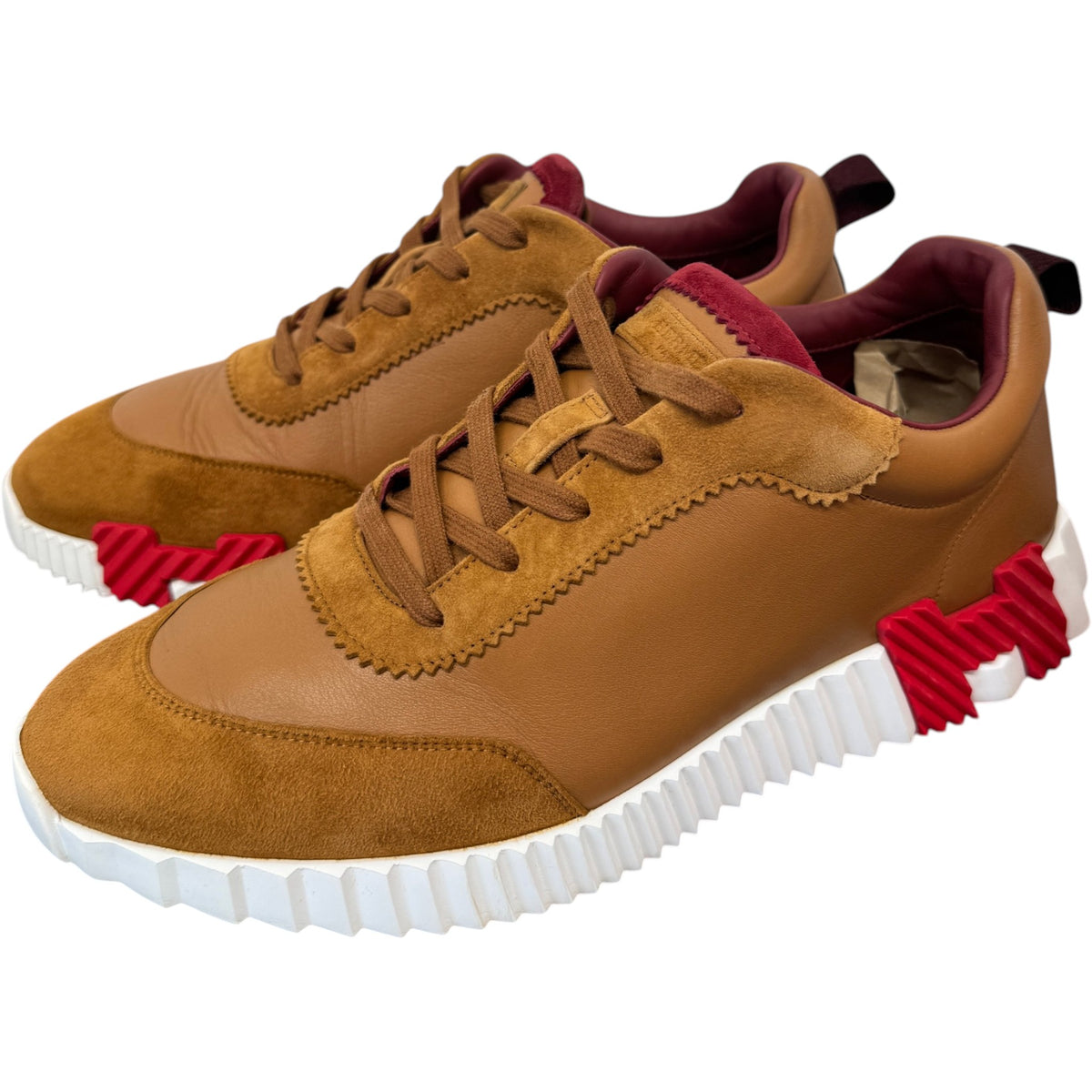 Men's Bouncing Low Trainers Brown Size UK 9 / EU 43 - Photo 7