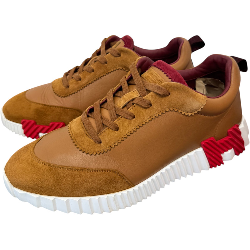 Men's Bouncing Low Trainers Brown Size UK 9 / EU 43