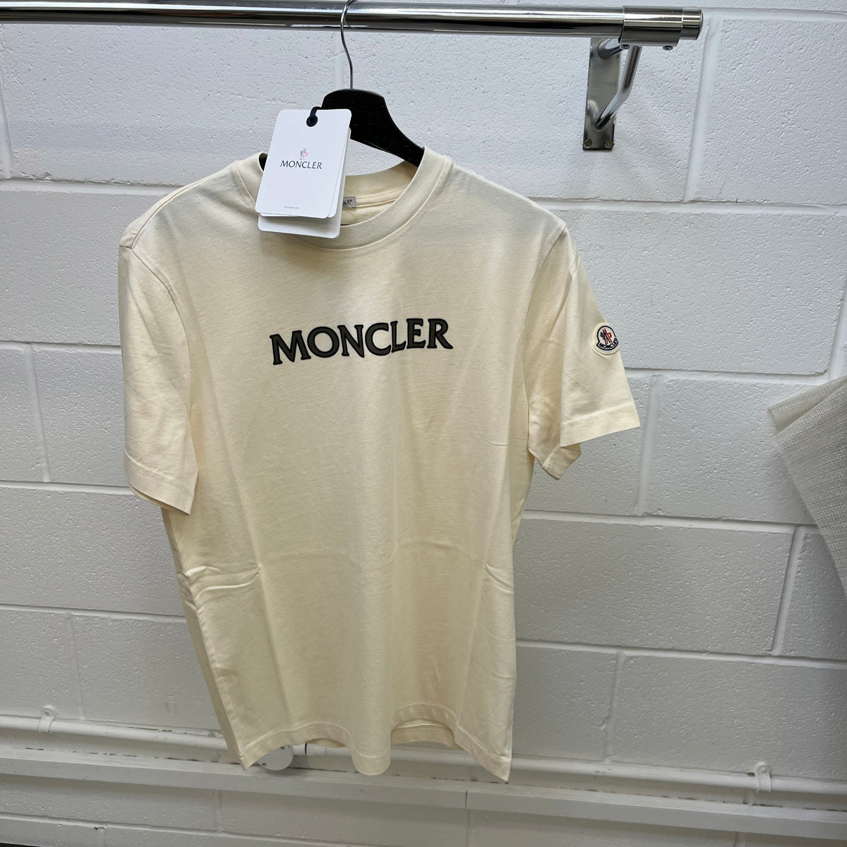 Men's SS T-Shirt Cream Size L - Photo 13