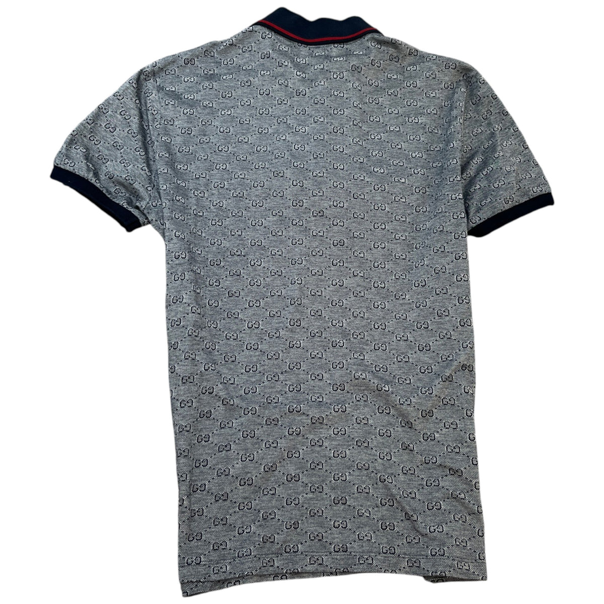 Men's GG Supreme Polo Shirt Navy Size M - Photo 2
