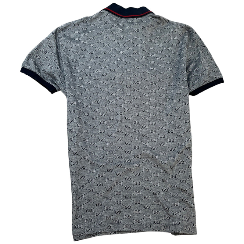 Men's GG Supreme Polo Shirt Navy Size M