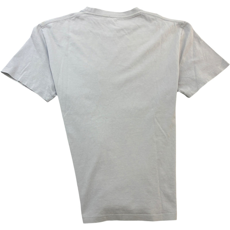 Men's Embroidered Two Tone Anagram Logo T-Shirt Grey Size S