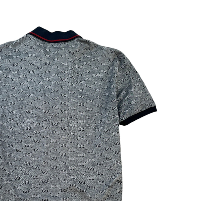 Men's GG Supreme Polo Shirt Navy Size M