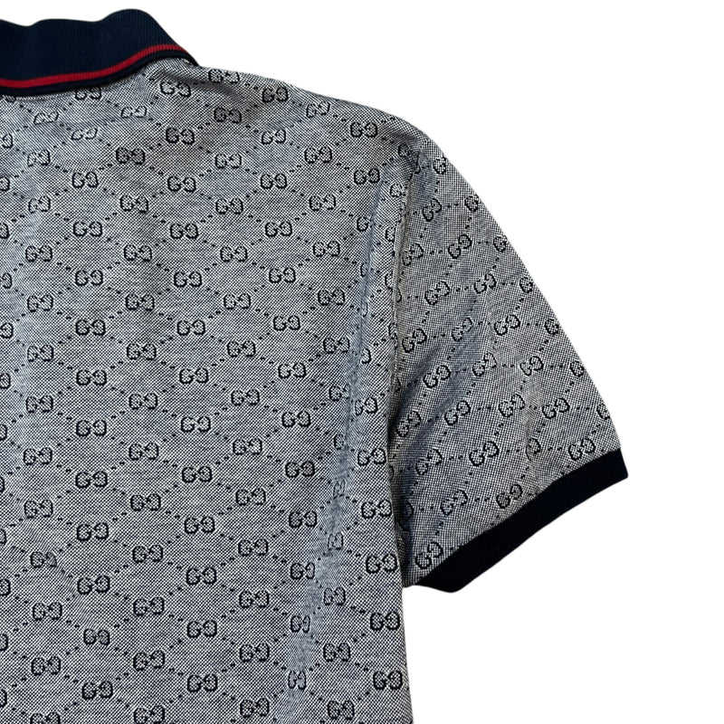 Men's GG Supreme Polo Shirt Navy Size M