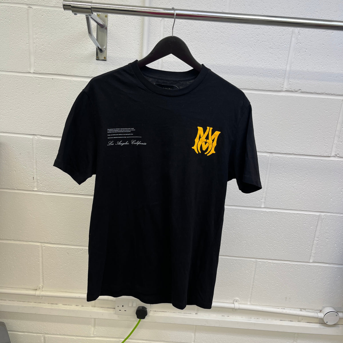 Men's Logo Print T-Shirt Black Size S - Photo 8