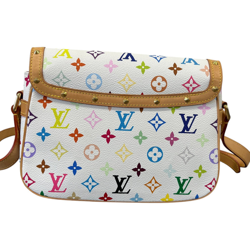 Women's Multi Coloured Monogram Sologne Bag White
