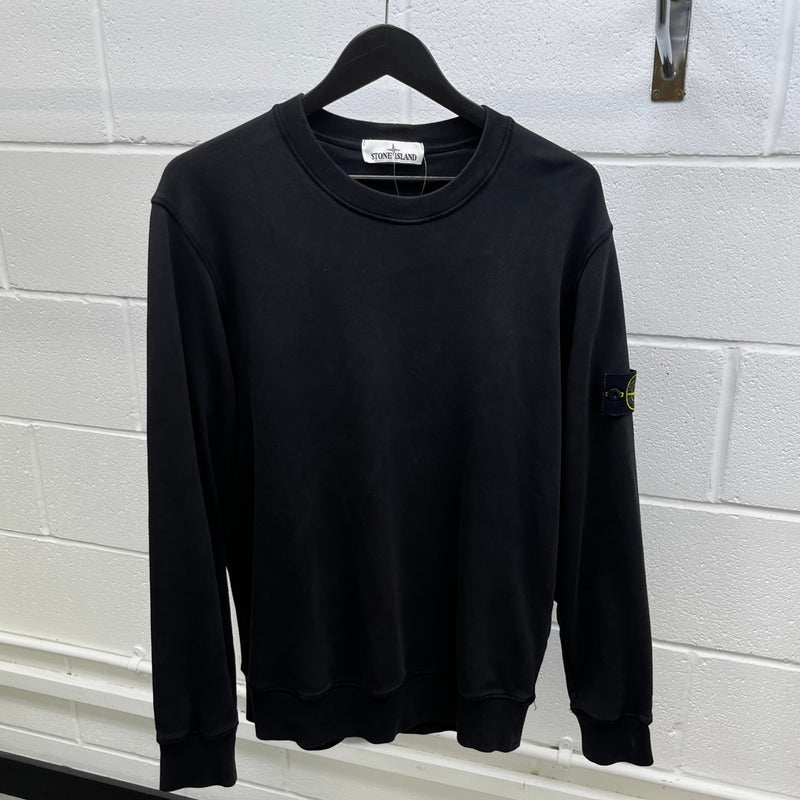 Men's Applique Logo Sweatshirt Black Size L