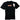 Men's Burning Logo Print T-Shirt Black Size S