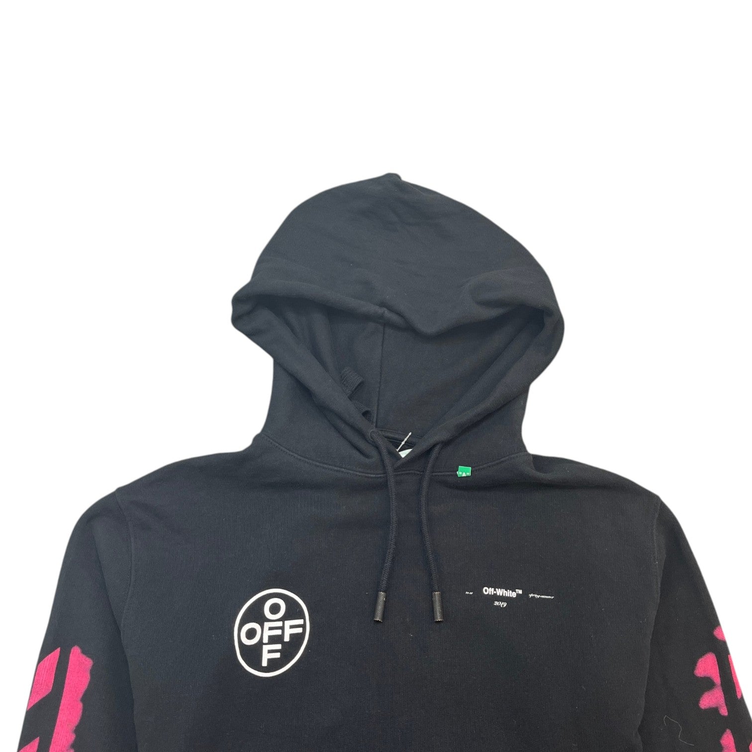 Men's Diag Stencil Hoodie Black Size XL - Photo 5