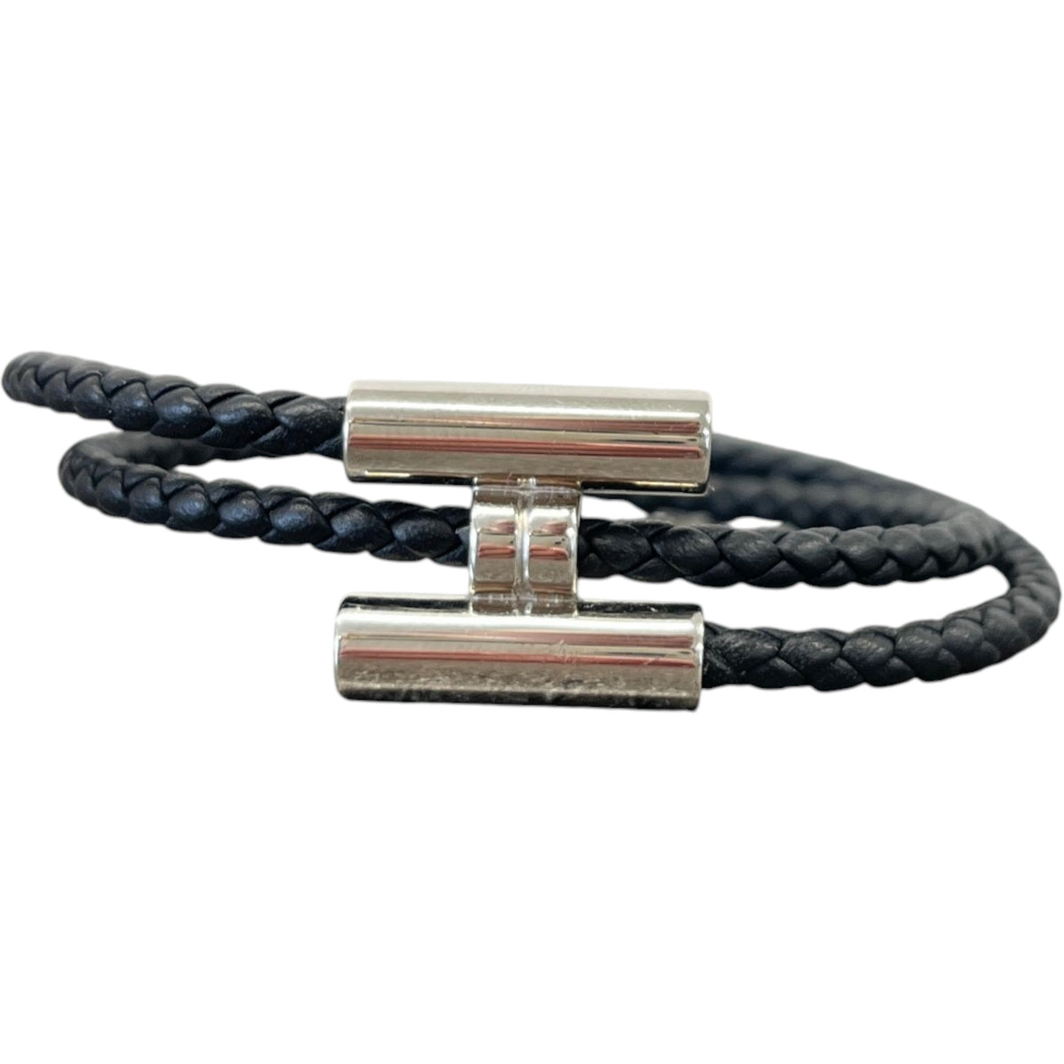 Men's Tournis Tresse Bracelet Black - Photo 1