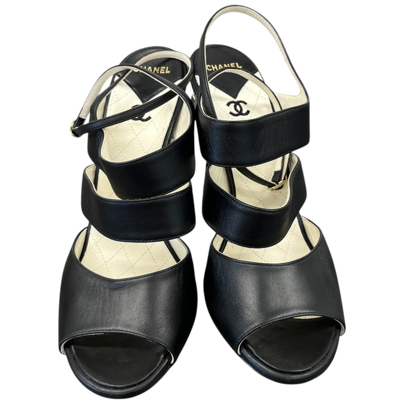 Women's Cc Logo Heels Black Size EU 39 / UK 6