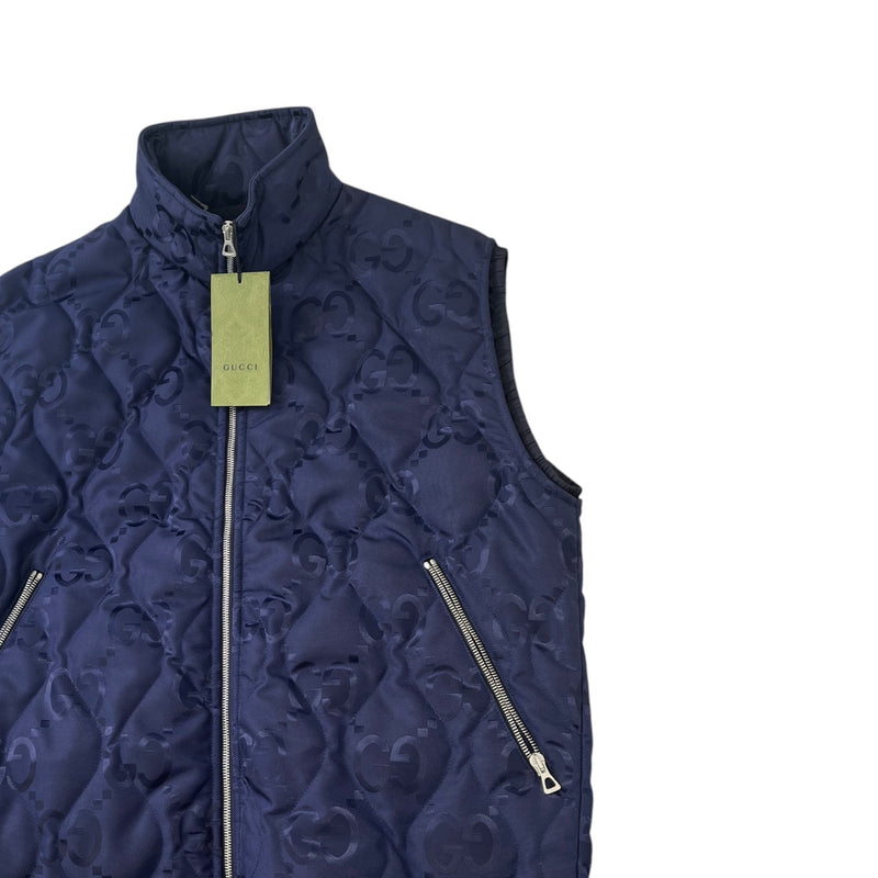 Men's Gg Jumbo Gilet Navy Size IT 46 / S