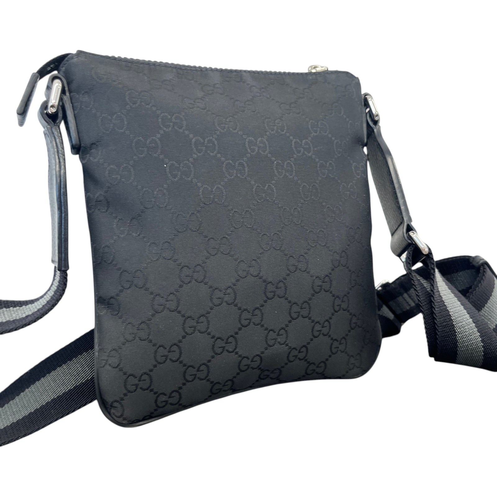 Men's GG Supreme Pouch Black - Photo 6