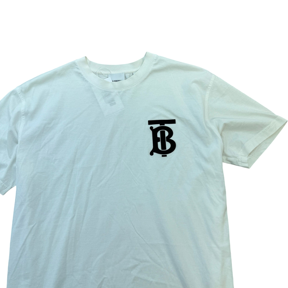 Men's Monogram Motif T-Shirt White Size S - Photo 3