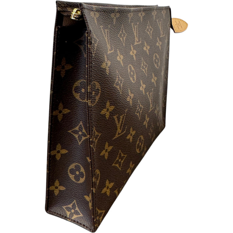 Women's Monogram Poche Toilette 26 Clutch Brown