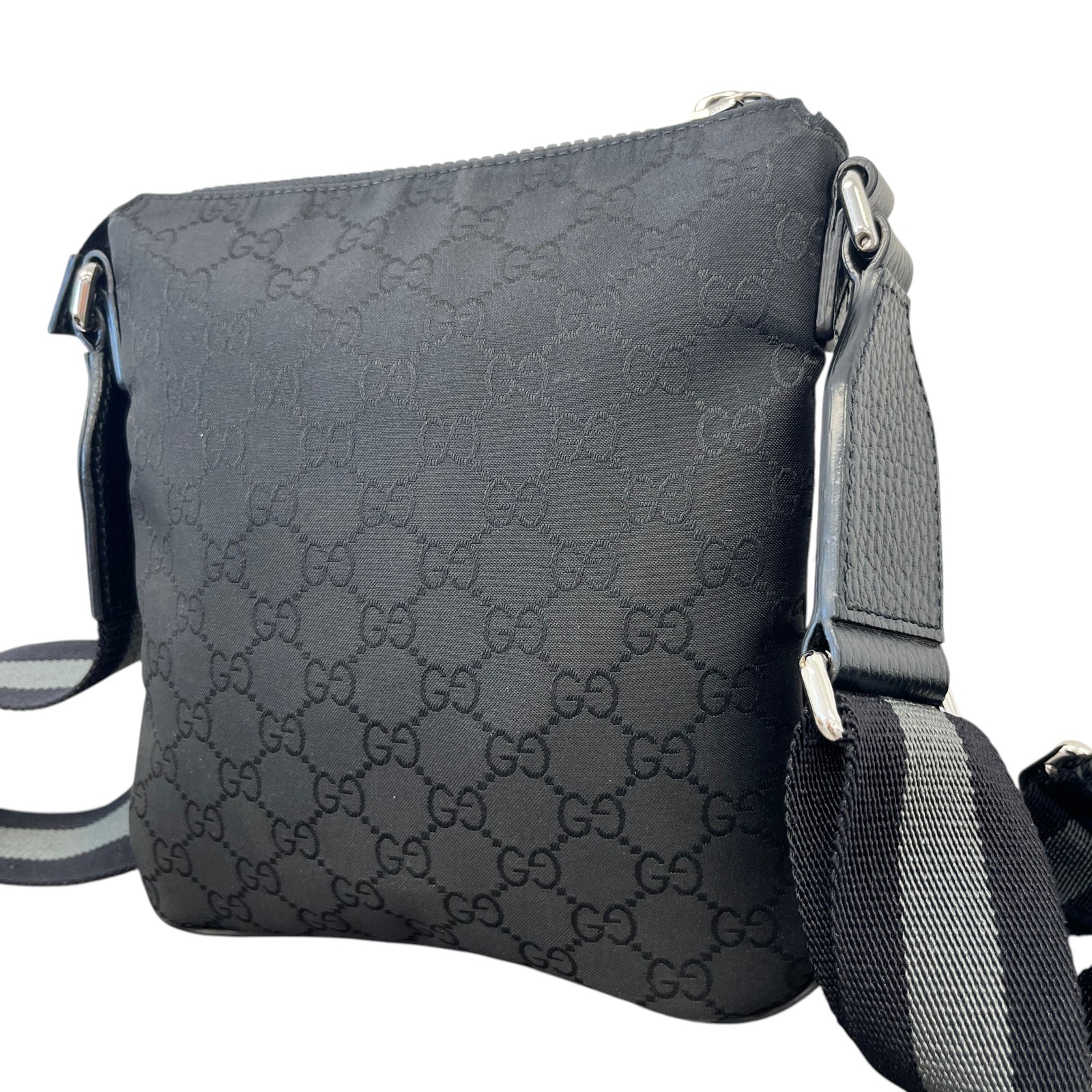 Men's GG Supreme Pouch Black - Photo 7