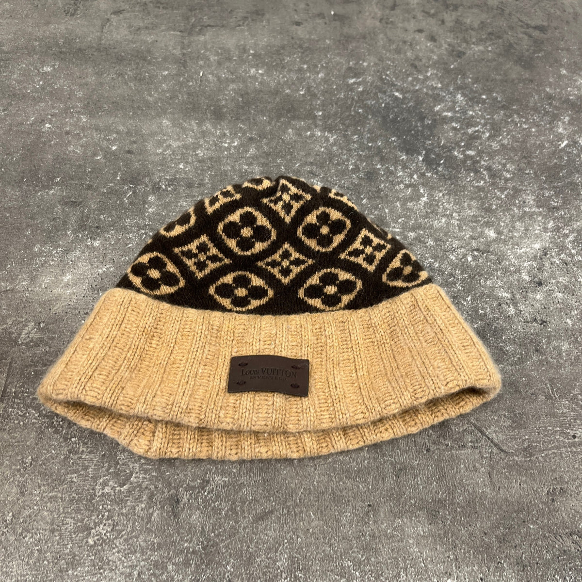 Women's Monogram Cashmere Beanie Brown - Photo 8