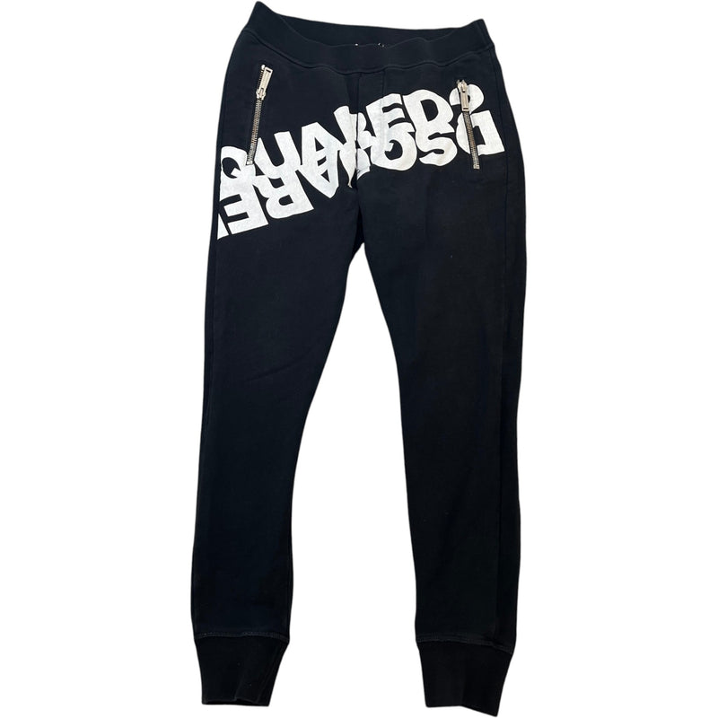 Men's Logo Print Joggers Black Size S / W30