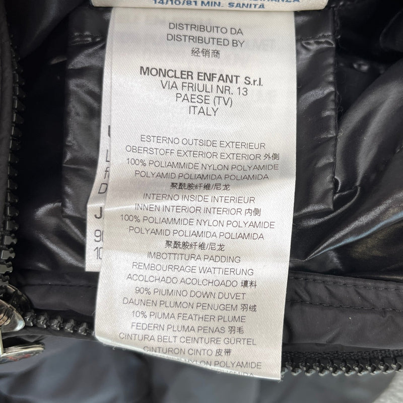 Women's Long Puffer Down Jacket Black Size Junior Age 12