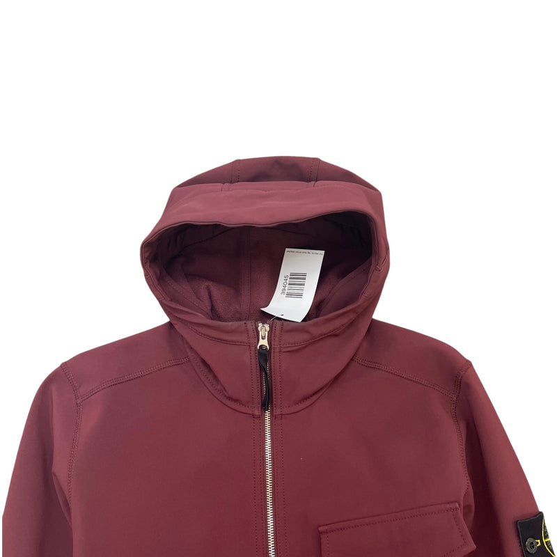 Men's Soft Shell-R Hooded Jacket Jacket Burgundy Size M
