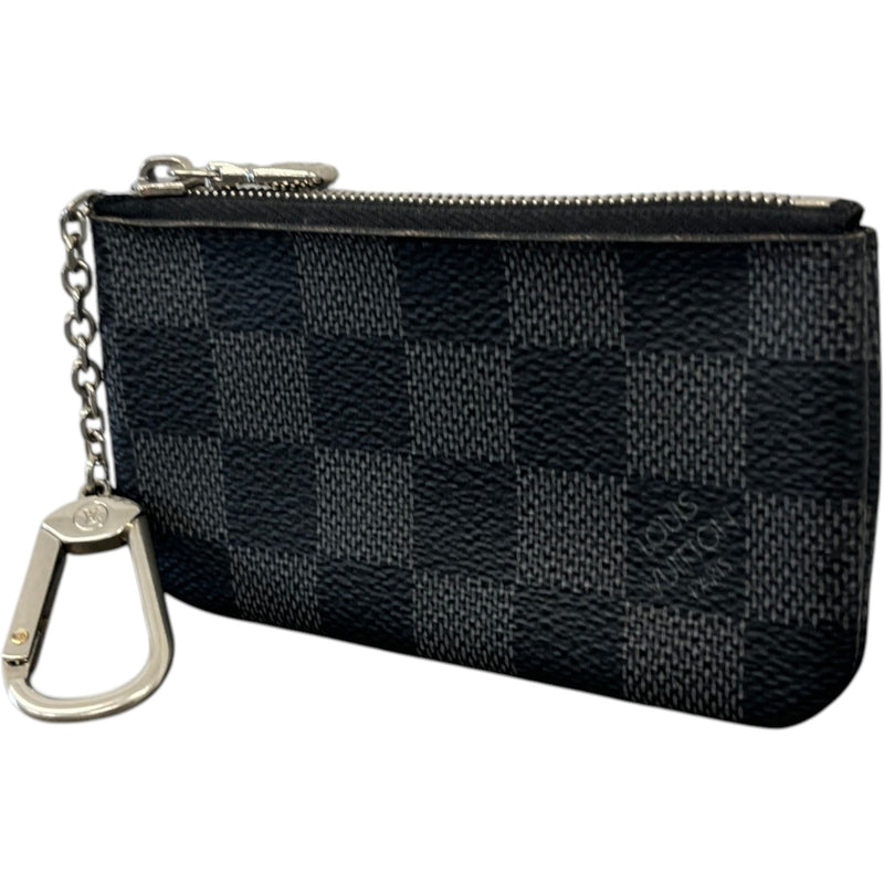 Men's Damier Graphite Key Pouch Keyring Black
