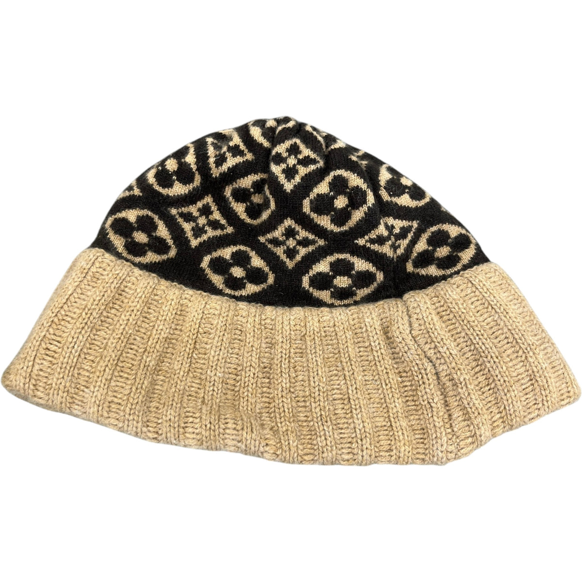 Women's Monogram Cashmere Beanie Brown - Photo 4