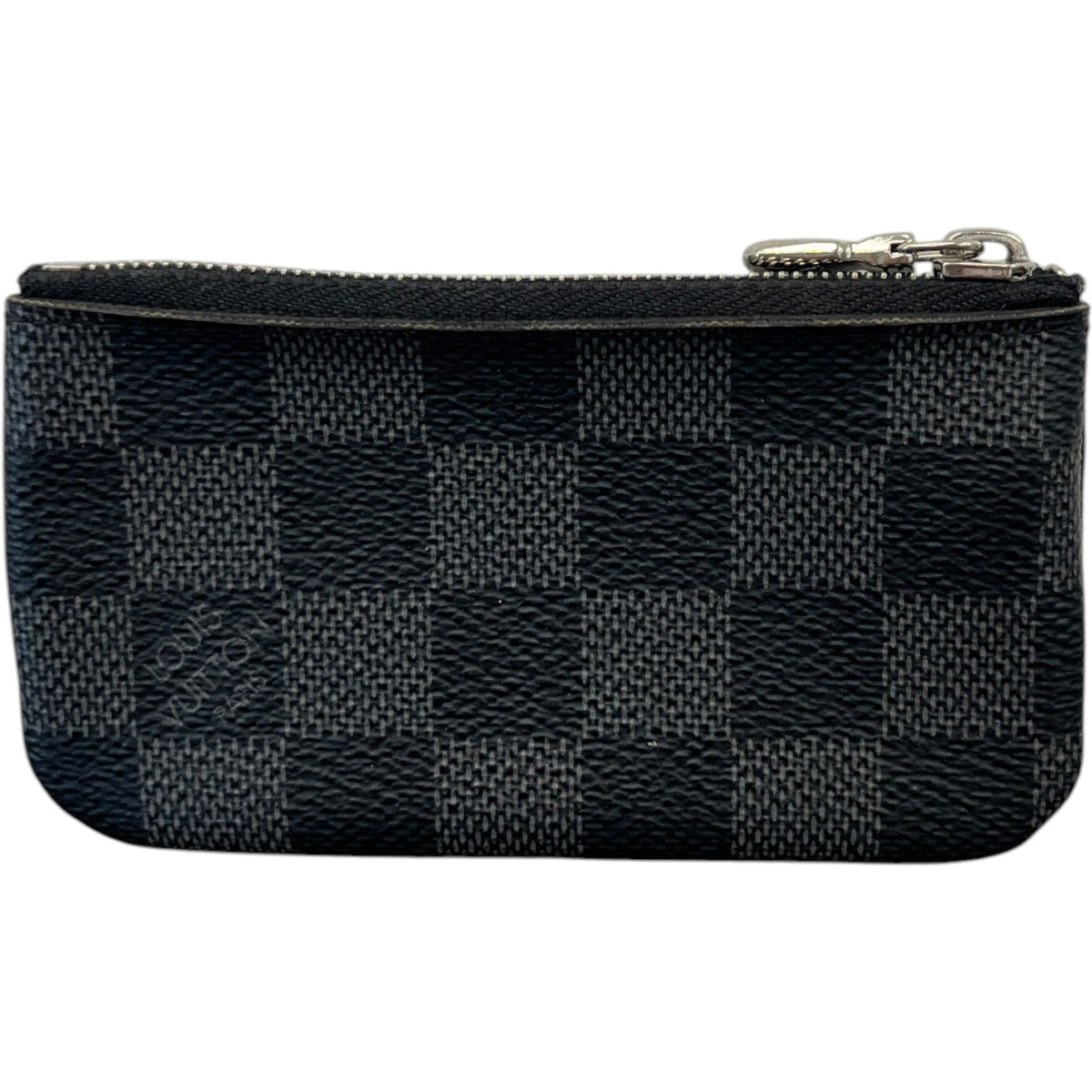 Men's Damier Graphite Key Pouch Keyring Black - Photo 4