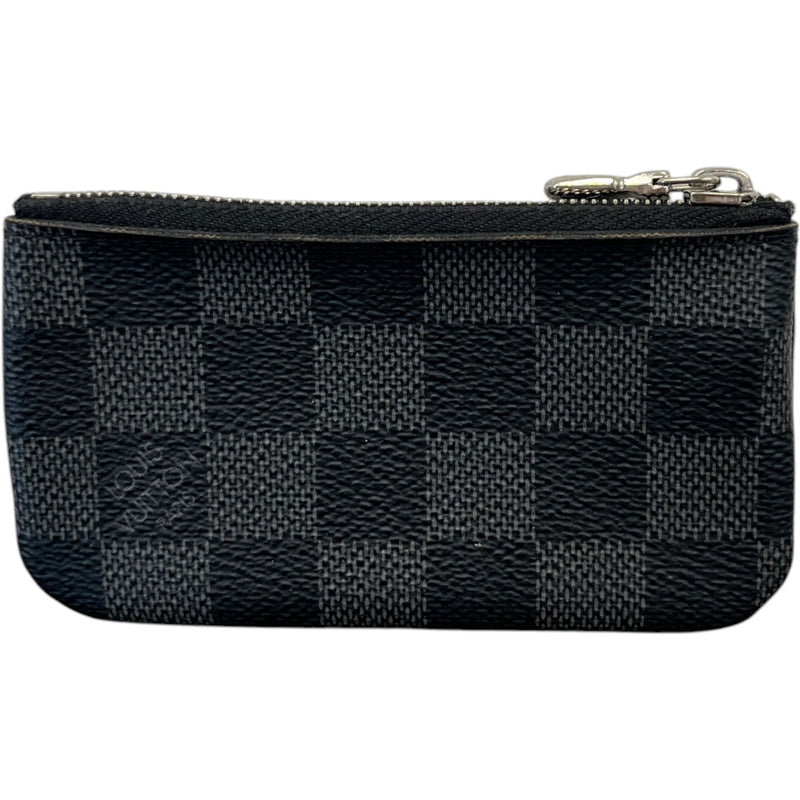 Men's Damier Graphite Key Pouch Keyring Black
