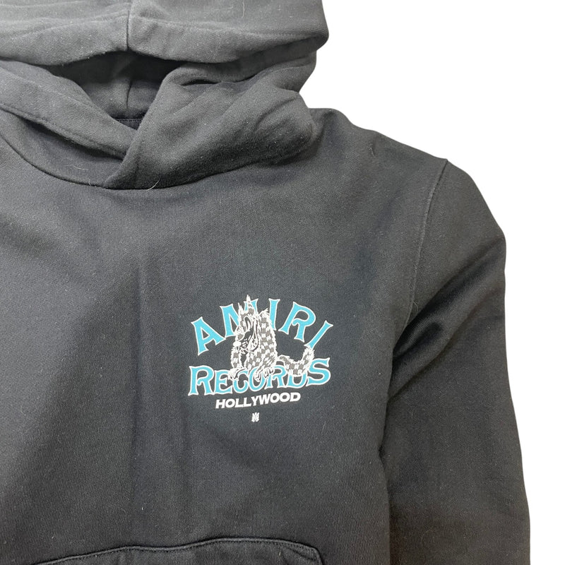 Men's Wolf Records Logo Hoodie Black Size S